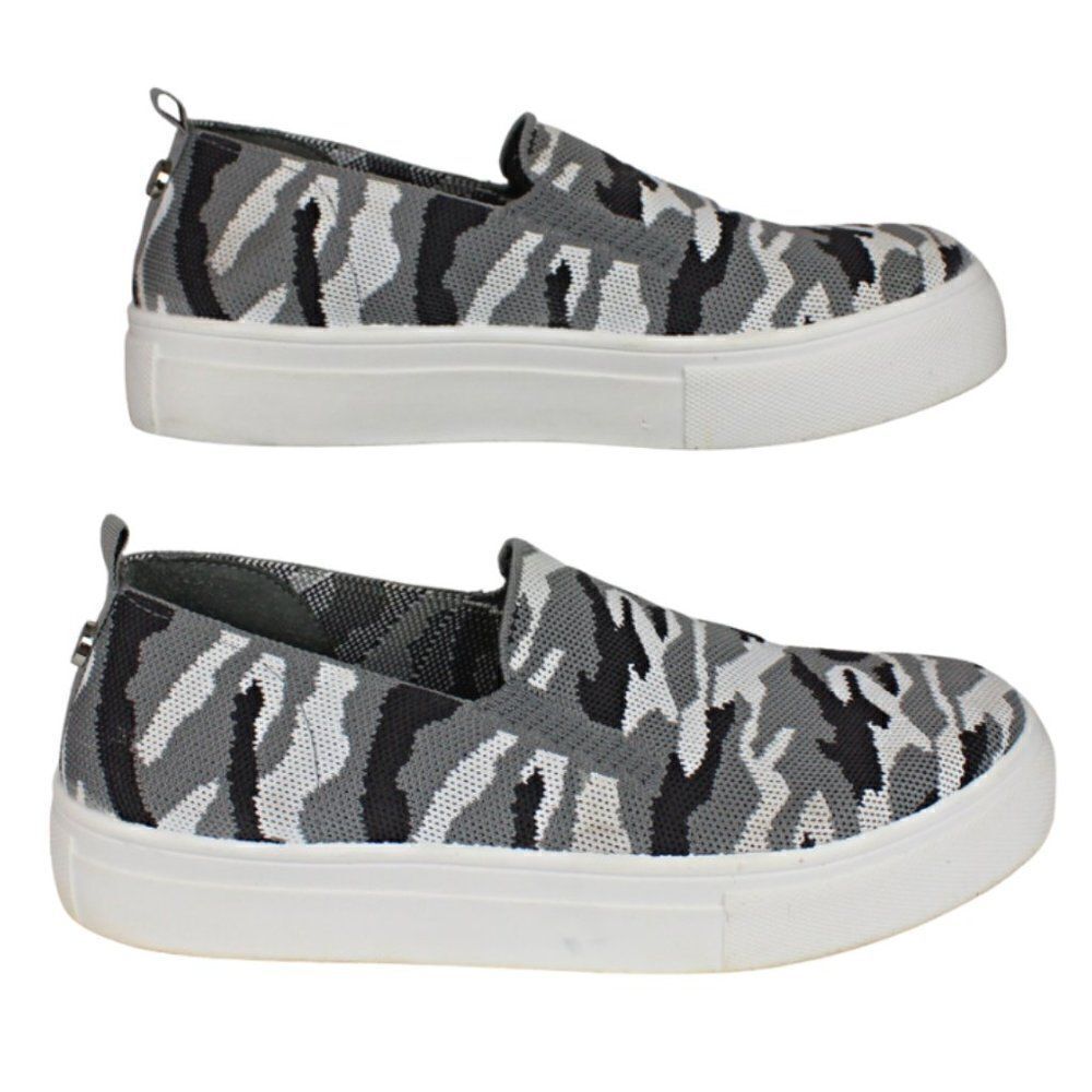 Steve Madden Camo Sneakers Gray Maygee Shoes Platform Camouflage Women’s Size 9 - Picture 2 of 8